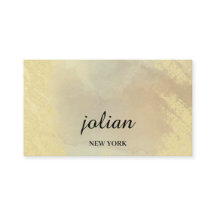 Elegante Goldene Visitenkarte – Minimalistischer L