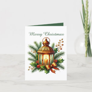 Elegante goldene Weihnachtsnachtsnachtsnacht Feiertagskarte