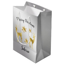 Elegante goldene Weihnachtsschneeflocken Rentiere