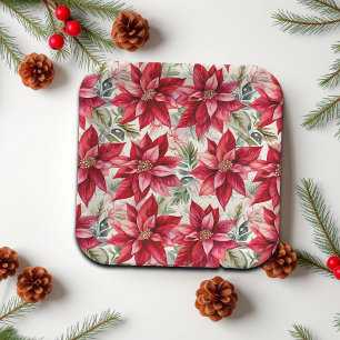 Elegante Goldene Weihnachtsstern-Blume Pappteller