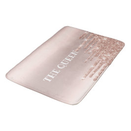 Elegante goldfarbene und glänzende Glitzer Badematte