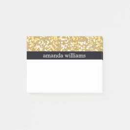 Elegante Goldflocken Post-it Klebezettel