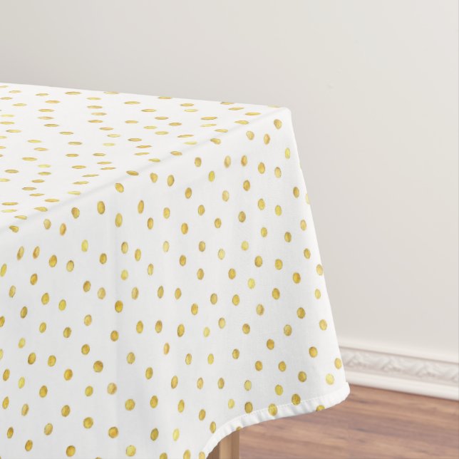 Elegante Goldfolieconfetti-Punkte Tischdecke (Beispiel)
