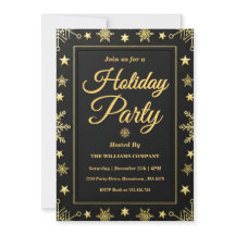 Elegante Goldfolien-Weihnachtsfeier für Unternehme