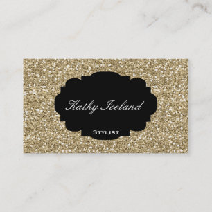Elegante GoldGlitter-Geschäftskarte Visitenkarte