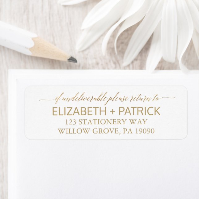 Elegante Goldkalligraphie-Hochzeit (Insitu)