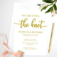 Elegante Goldkalligraphie-Hochzeit