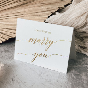 Elegante Goldkalligraphie kann nicht warten, Sie z Karte