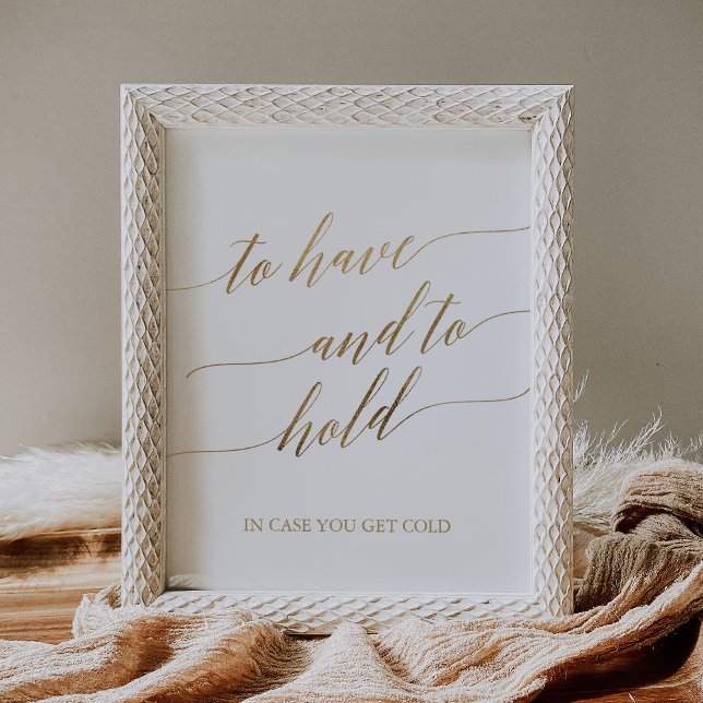 Elegante Goldkalligraphie, um zu haben und zu halt Poster (Von Creator hochgeladen)