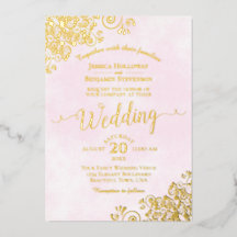 Elegante Goldlace auf Extravaganter Hochzeit in he