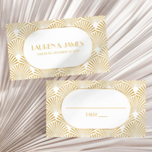 Elegante Goldmedaille Art Deco Platzkarte