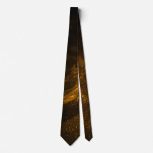 Elegante Goldpartikel Glitzer Sparkle Krawatte