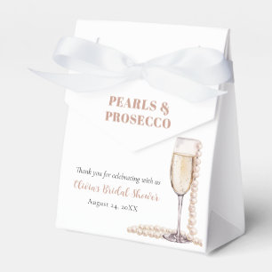 Elegante Goldperlen und Prosecco-Brautparty Geschenkschachtel