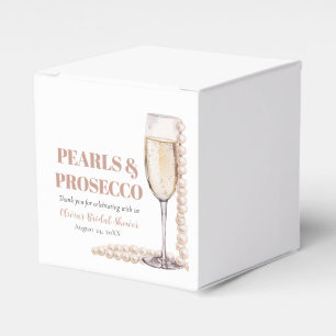 Elegante Goldperlen und Prosecco-Brautparty Geschenkschachtel