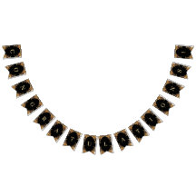 Elegante Goldrahmen-Wimpelflagge