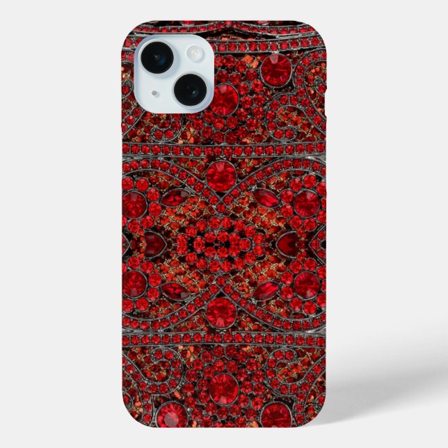 elegante Goldrubinrot-Bordeaux Case-Mate iPhone Hülle (Rückseite)