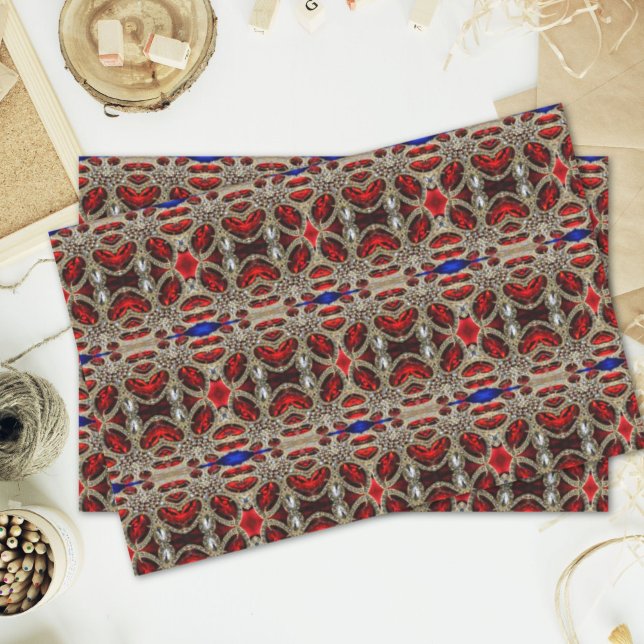 elegante Goldrubinrot-Bordeaux Seidenpapier (elegant sophisticated gold ruby red burgundy tissue paper)