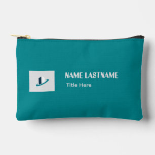 Elegante Goldrute & Maroon benutzerdefinierter Nam Zubehörtasche