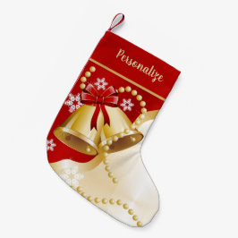 Elegante Goldschmuck & Perlen Weihnachten Kleiner Weihnachtsstrumpf
