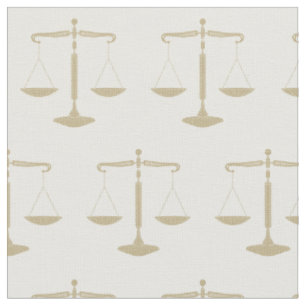 Elegante Goldskalen des Rechtsanwalts der Stoff
