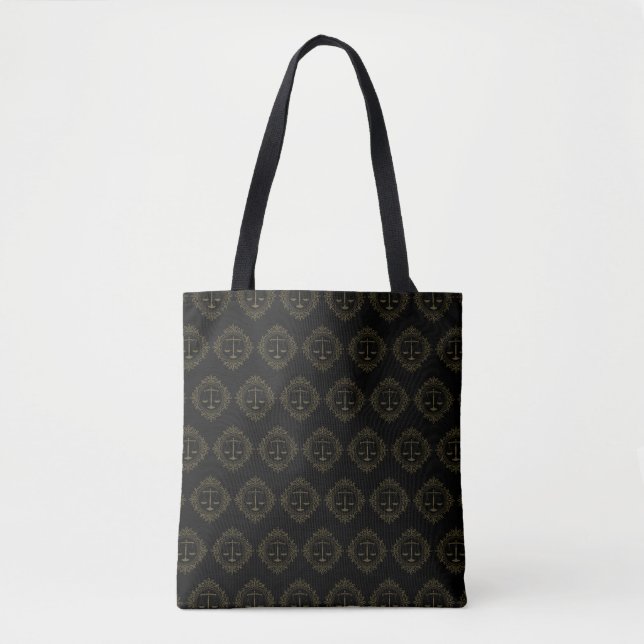Elegante Goldskales der Justiz| Rechtsanwalt Tasche (Vorderseite)