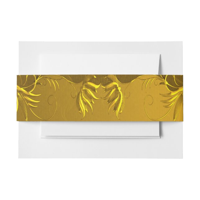 Elegante GoldWedding Einladungsbanderole (Vorderseite Beispiel)