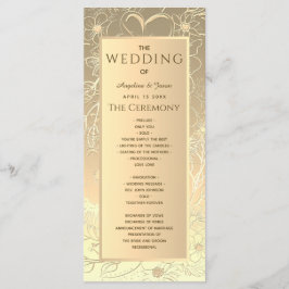 Elegante GoldWedding Programm