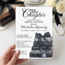 Elegante gothic Buch-Themen-Brautparty