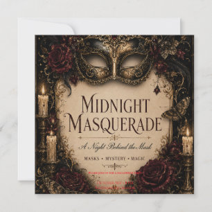 Elegante Gothic Halloween-Dinnerparty Save The Date