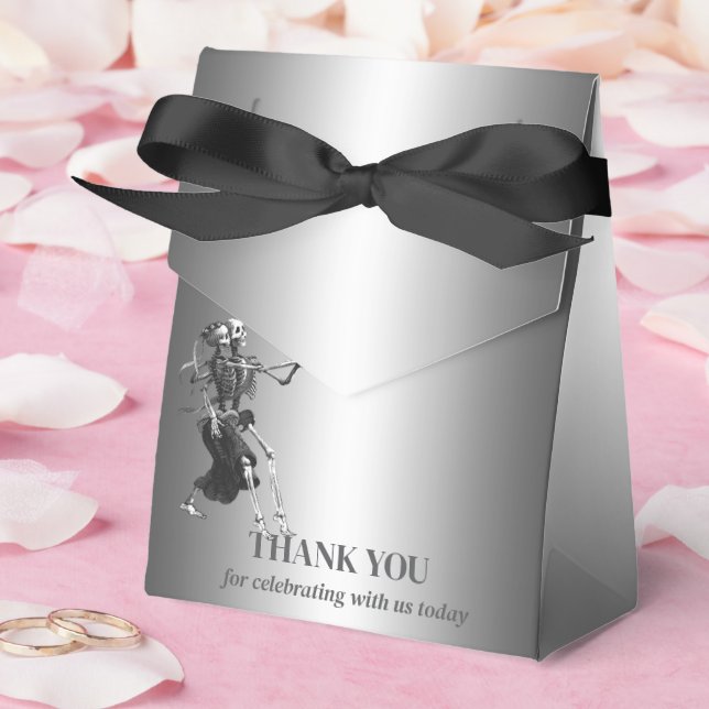 Elegante gotische Halloween-Gastgeschenk Hochzeit Geschenkschachtel (Hochzeit)