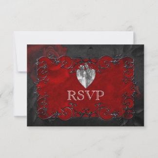 Elegante gotische Halloween-RSVP-Karte RSVP Karte