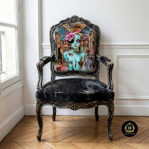 Elegante gotische Pariser Gargoyle-Decoupage  Seidenpapier