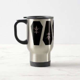 Elegante gotische Särge ganz herum für Halloween Reisebecher