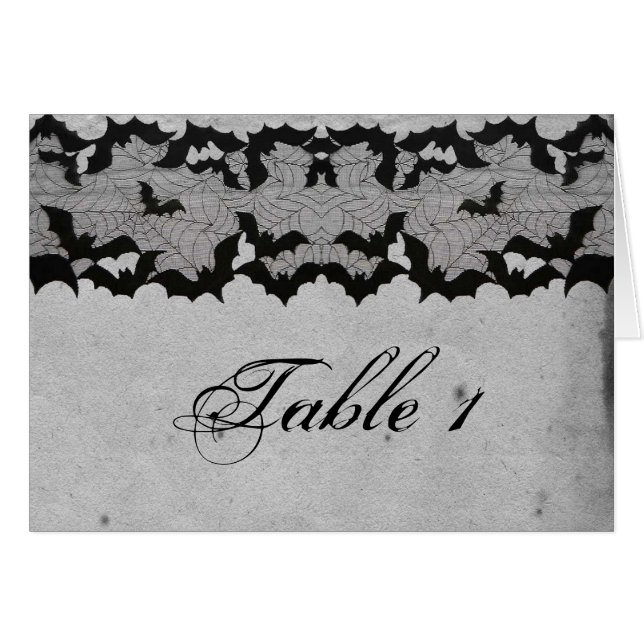 Elegante gotische Schläger-Spitze-Posh Wedding (Vorderseite (Horizontal))