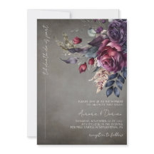 Elegante Gotische Wasserfarbenhochzeit
