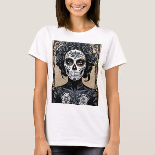 Elegante Gotische Zuckerküste Blumengestalt T - Sh T-Shirt
