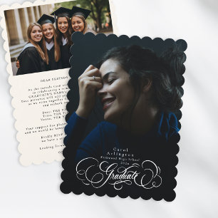 Elegante Graduierten-Beschriftung Graduierung mi Einladung