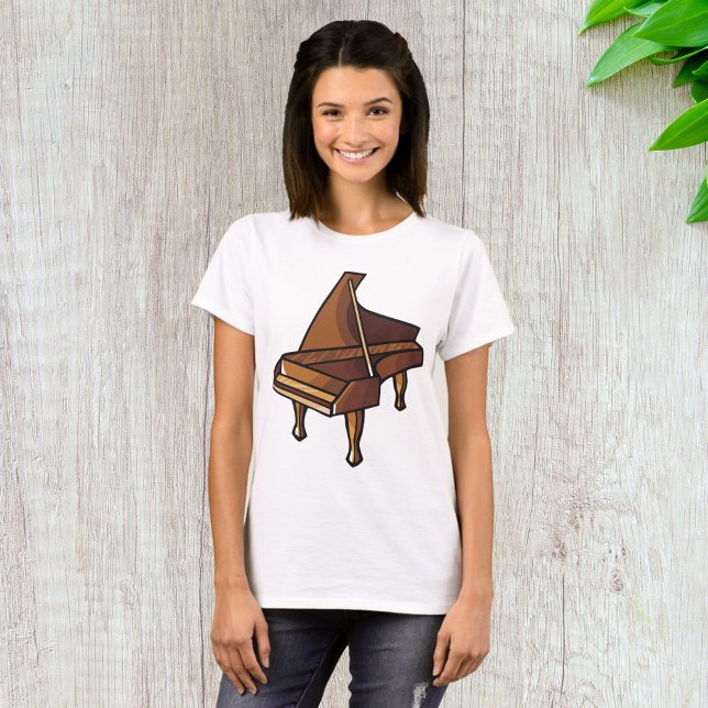 Elegante Grand Piano Musik T-Shirt (Von Creator hochgeladen)