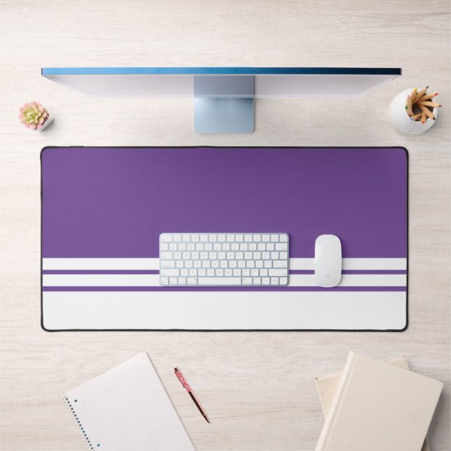 Élégante Gras Violet Blanc Bleu Bout Bout De Cours (Bureau 1)