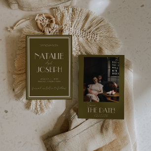 Elegante Graslandschaft Elfenbein Old Money Foto H Save The Date