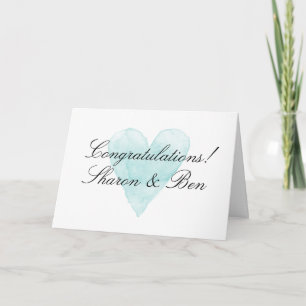 Elegante Gratulationen Hochzeit Grußkarte Karte