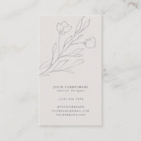 Elegante, grau geätzte Blume Vertikal