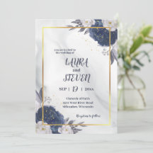 Elegante, graue blaue Peonies in einer Hochzeit