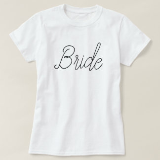 Elegante graue Blume Braut T - Shirt