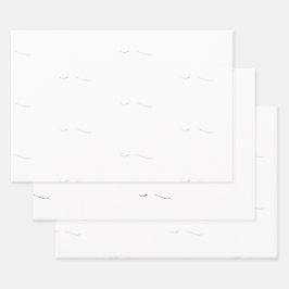 Elegante, graue Liebe Hochzeit Geschenkpapier Set