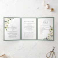 Elegante, graue Mahlzeiten Hochzeit von Tri-Falten