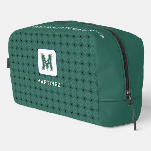Elegante graue Toilettentasche für Mann/Vater Waschbeutel