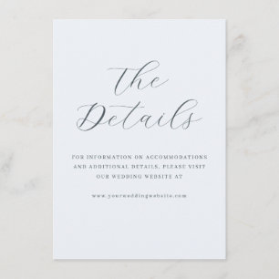 Elegante graue Typografie Begleitkarte
