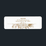 Elegante Graved Gold Christmas Floral<br><div class="desc">Elegante Weihnachtsblüte mit reich detailgetreuen Goldpoinsettien,  Heiligen & Kiefern mit bearbeitbaren Textfeldern.</div>