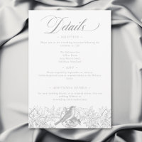 Elegante Gray Chinoiserie Natur & Vögel Hochzeit